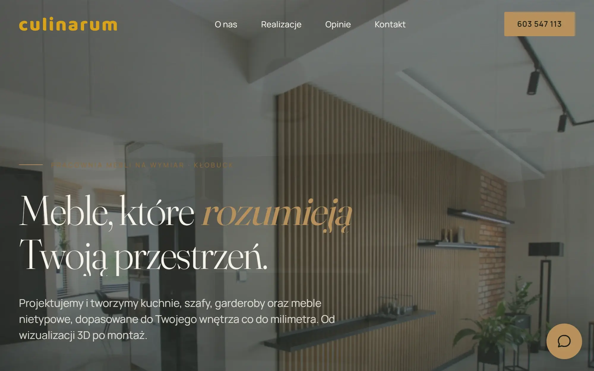 Strona Culinarum, którą zbudowaliśmy