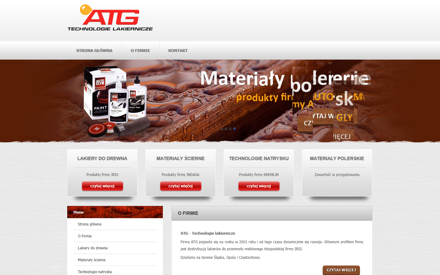 ATG Technologie — stara strona z 2008 r.